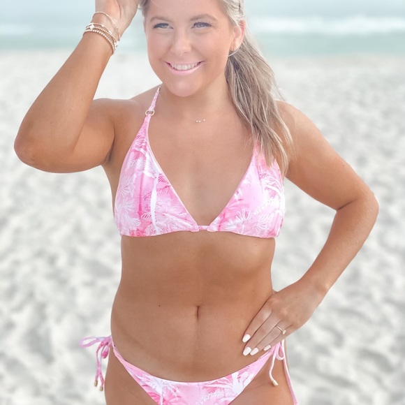 Pink Palms Reversible Bikini - Picture 4 of 13